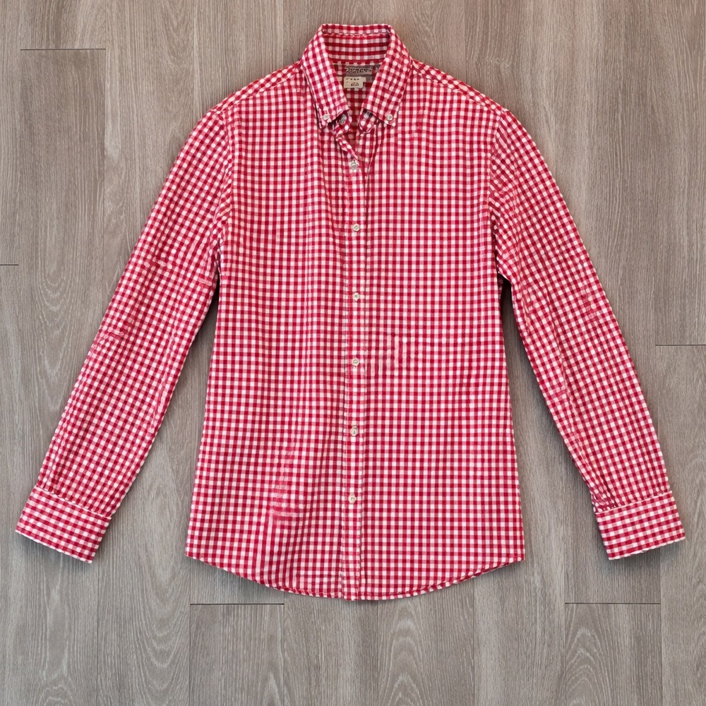 J. Crew Red Checkered Men's Shirt